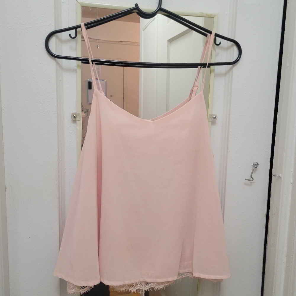 Flirty Flowy Lace Camisole EUC Y2K Girly Coquette